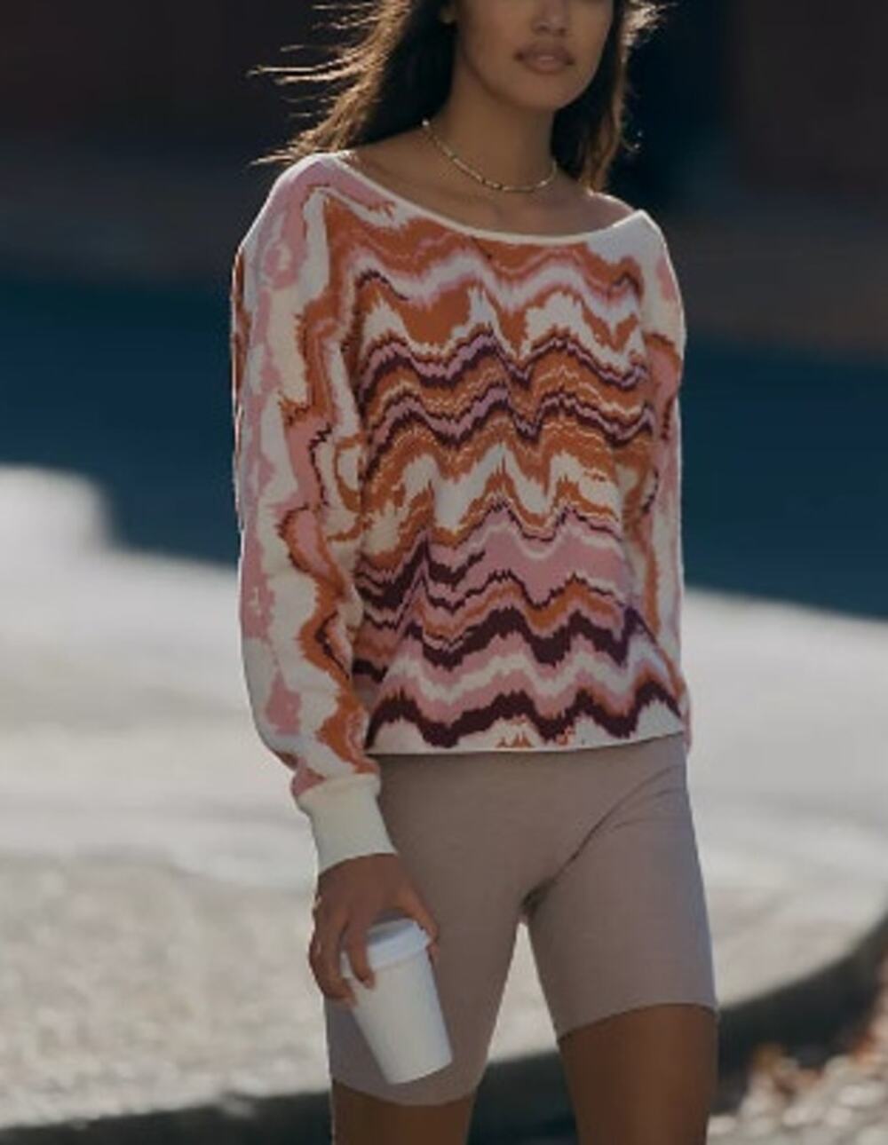 Daily Practice by Anthropologie Hazy Daze Pullover Sweater Small